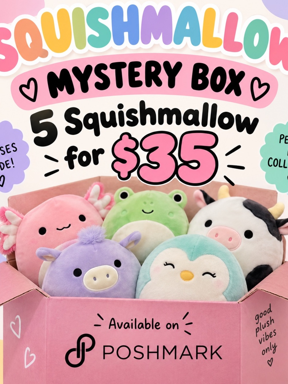 Squishmallows Plush Set